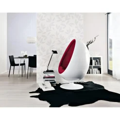 Vliestapete Andiamo Blätter Grau