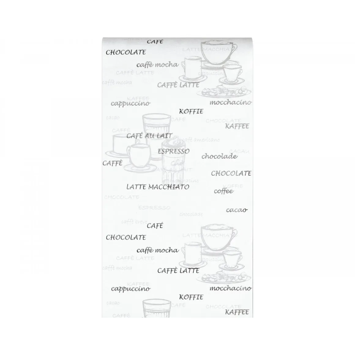 Vliestapete Kaffee weiß