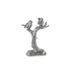 Vogel auf Ast 13 x 5,5 x 18,5 cm silber