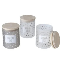 Vorratsglas Risor sortiert 750 ml Höhe 13 cm Durchmesser 10 cm Glas lackiert