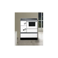 Wamsler Holzherd K 176 A-70 mit Fenster Abzug rechts 5 kW Herd Küchenherd weiß