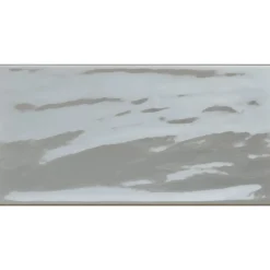 Wandfliese Loft Grau glasiert glänzend 10 x 20 x 0,7 cm