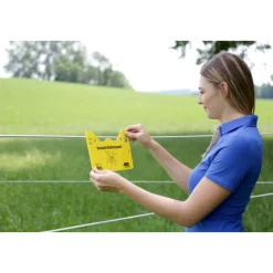 Warnschild beschriftet 26 x 15 cm gelb