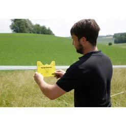 Warnschild beschriftet 26 x 15 cm gelb