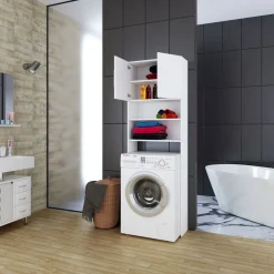 Waschmaschinenüberbau Jutas weiß