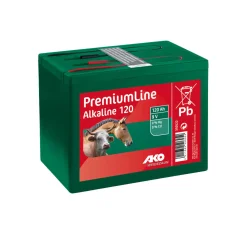 Weidezaunbatterie PremiumLine 11 x 11 x 16,5 cm grün 120 Ah
