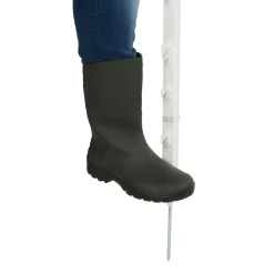 Weidezaunpfahl Eco Einzelspitze 105 cm weiß