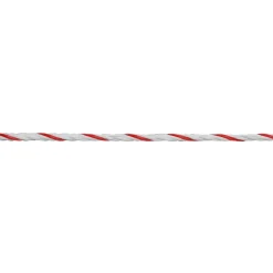 Weidezaunseil TopLine Plus 200 m Durchmesser 6 mm weiß-rot