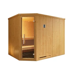 Weka Elementsauna Varberg Größe 3 Sparset 7,5 kW Bio S Glastuer und Fenster