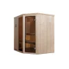 Weka Elementsauna Varberg Eck Größe 2 Sparset 7,5 kW Bio S Glastuer