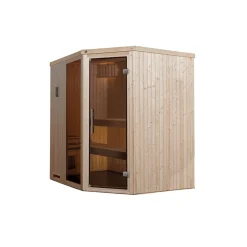 Weka Elementsauna Varberg Eck Größe 2 Sparset 7,5 kW OS