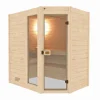 Weka Massivholz-Sauna Valida Größe 3 Sparset 9,0 kW K inkl integrierter Steuerung