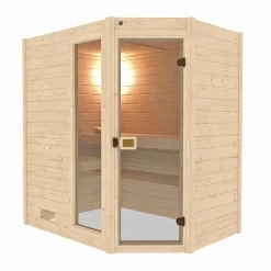 Weka Massivholz-Sauna Valida Größe 3 Sparset 9,0 kW K inkl integrierter Steuerung