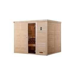 Weka Premium Massivholz-Elementsauna Kemi Größe 4 Sparset 7,5 kW OS