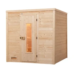 Weka Premium Massivholz-Elementsauna Kemi Größe 5 Sparset 7,5 kW OS