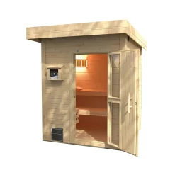 Weka Premium Massivholz-Sauna Bergen Größe 3 Sparset 7,5 Bio S