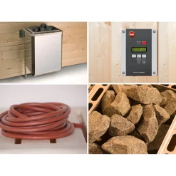 Weka Saunahaus Kurikka Sparset 7,5 kW OS natur