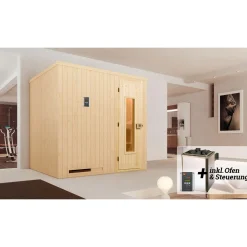 Weka Saunahaus Salo Größe 2 Sparset 7,5 kW Bio S anthrazit