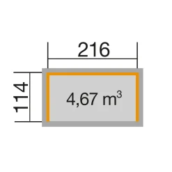 Weka Brennholzlager 663 B Größe 1