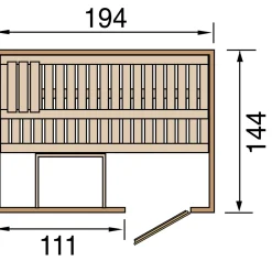Weka Elementsauna „Halmstad 1“ GT