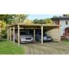 Weka Flachdach-Doppelcarport 618 552 x 567 cm
