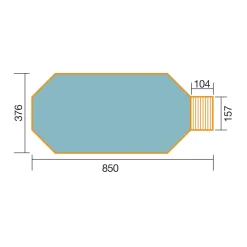 Weka Holzpool 594 A 376 x 850 cm Sparset