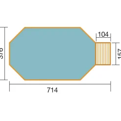 Weka Massivholzpool 594 Alles-dabei-Set