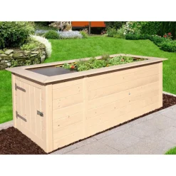 Weka Profi-Hochbeet 669 mit Abstellraum natur