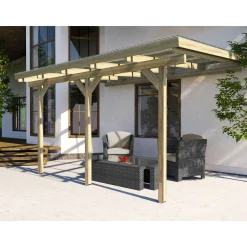 Weka Terrassenüberdachung Größe 2 Sockelmaß