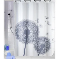 Wenko Anti-Schimmel Duschvorhang Astera Flex Textil Polyester 180 x 200 cm waschbar