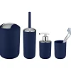 Wenko Bad-Accessoire-Set Brasil Dunkelblau 4-teilig bruchsicher