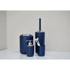 Wenko Bad-Accessoire-Set Brasil Dunkelblau 4-teilig bruchsicher