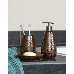 Wenko Bad-Accessoire-Set Marrakesh 3-teilig Bad-Zubehör Set