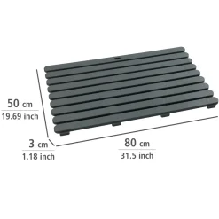 Wenko Badematte Indoor und Outdoor Grau 50 x 80 cm