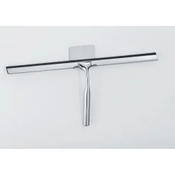 Wenko Badezimmerwischer Terni Jumbo Duschabzieher mit Wandbefestigung zum Ankleben