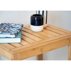 Wenko Badhocker Bambusa aus Bambus Bambushocker