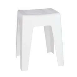 Wenko Badhocker Kumba Weiß Stabile Qualität aus Kunststoff