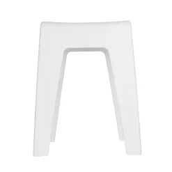 Wenko Badhocker Kumba Weiß Stabile Qualität aus Kunststoff