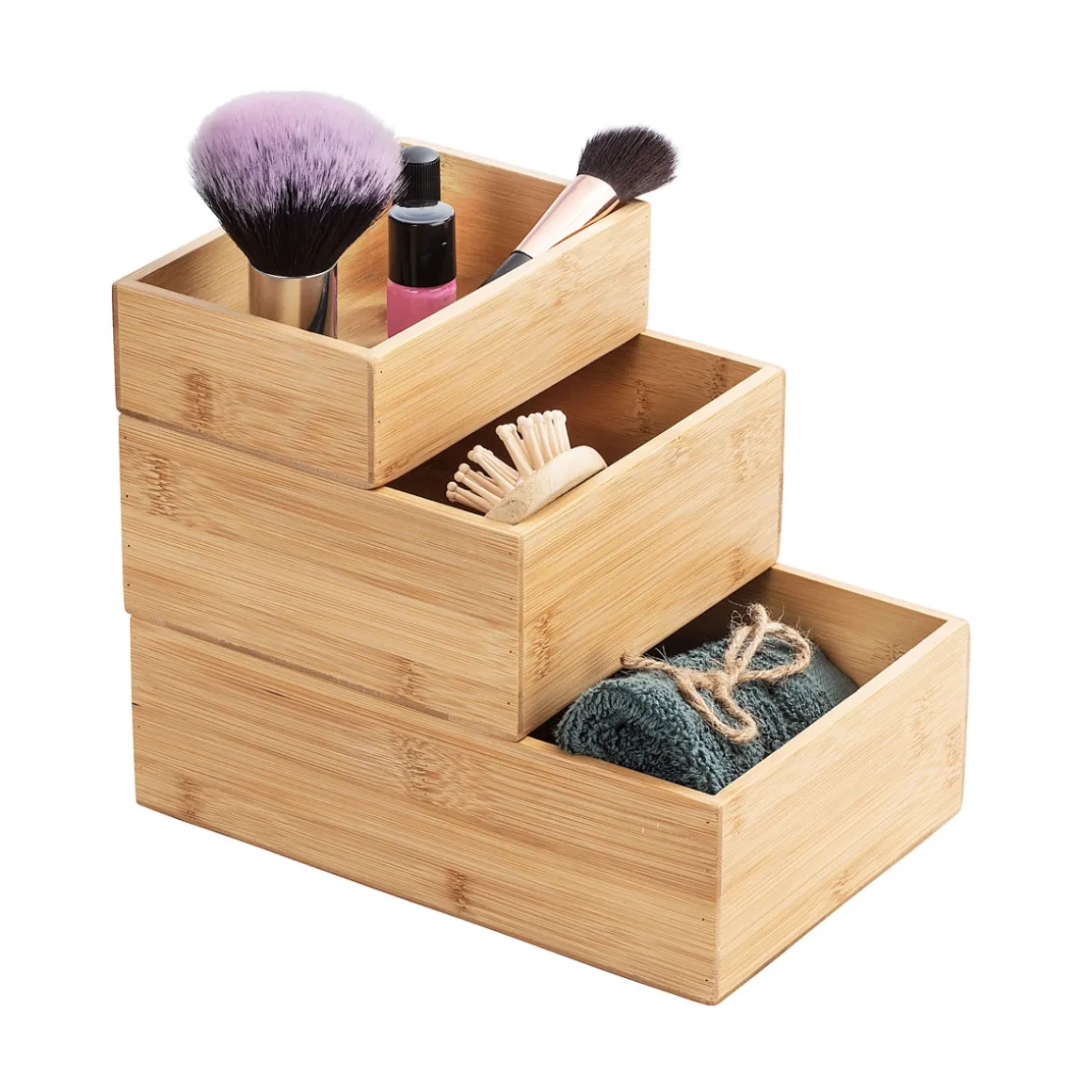 Wenko Bambus Ablage Terra L 2er Set