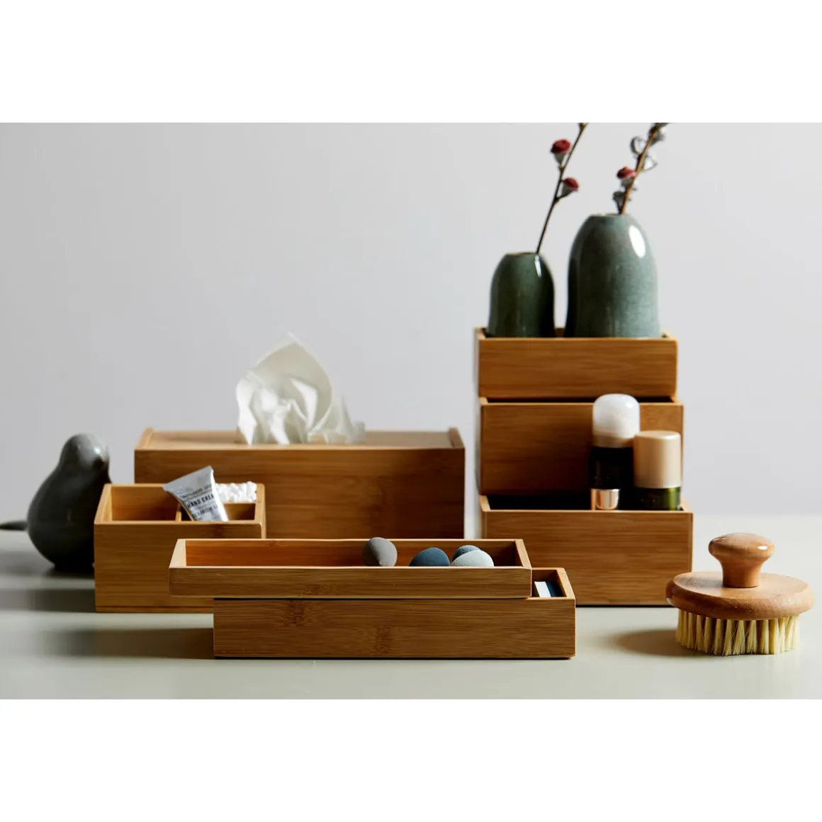 Wenko Bambus Ablage Terra L 2er Set