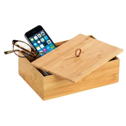 Wenko Bambus Box Terra L mit Deckel 2er Set