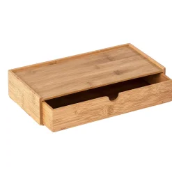 Wenko Bambus Box Terra mit Schublade 2er Set