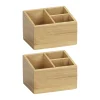 Wenko Bambus Organizer Terra 3 Fächer 2er Set