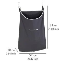 Wenko Über-Tür Wäschesammler Canguro Grau 65 l