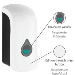 Wenko Desinfektionsmittel-Spender Ranera L Weiß Seifenspender und Desinfektionsspender Füllmenge 740 ml