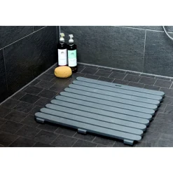 Wenko Duschmatte Indoor und Outdoor Grau 55 x 55 cm