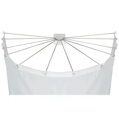 Wenko Duschschirm mit 12 Armen Edelstahl