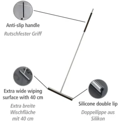 Wenko Edelstahl Boden-und Fensterwischer Rosole Wasserschieber