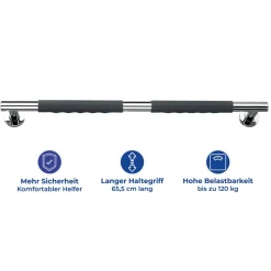 Wenko Edelstahl Wandhaltegriff Secura 65,5 cm