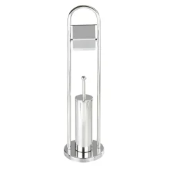 Wenko Exclusiv Stand WC-Garnitur Vasto Edelstahl rostfrei